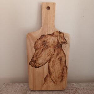 Charming Dog Pyrography